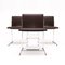 Mesa de comedor circular y sillas de cuero atribuidas a Richard Young para Merrow Associates, años 60. Juego de 5, Imagen 9