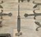 Early 19th Century Double Castle Door Hinges, Set of 11, Image 11