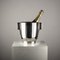 French Art Deco Ice Bucket in Silvered Metal, 1940s 3
