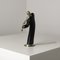 Franz Hagenauer, Violinist Sculpture, 1920s, Silvered Bronze & Wood, Image 4