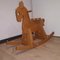 Oak Rocking Horse with Compass Base, 1950s 2