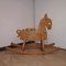 Oak Rocking Horse with Compass Base, 1950s 1
