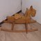 Oak Rocking Horse with Compass Base, 1950s 7