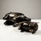 Leather Pigs by Dimitri Omersa, 1960s, Set of 2 3