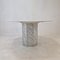 Italian Octagon Carrara Marble Garden or Dining Table, 1960s, Image 2