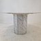 Mesa de comedor o jardín italiana octogonal de mármol de Carrara, años 60, Imagen 7