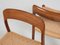 Mid-Century Danish Model 75 Chairs in Teak and Paper Cord attributed to Møller, Set of 6 9