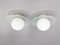 Space Age Glass & Ceramic Ceiling Lights, 1950s, Set of 2, Image 3