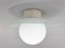 Space Age Glass & Ceramic Ceiling Lights, 1950s, Set of 2, Image 6