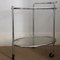Vintage French Glass and Chrome Two-Tier Drinks Trolley, 1940s, Image 8