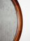 Round Teak Wall Mirror by Uno and Osten Kristiansson for Luxus Vittsjö, Sweden, 1960s 7