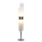 Art Sculptural Floor Lamp in Reeded Glass Rods on Chrome Stand from Venini, 1960s 1