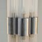 Art Sculptural Floor Lamp in Reeded Glass Rods on Chrome Stand from Venini, 1960s 9