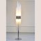 Lampadaire Art Sculptural avec Tiges en Verre Roseau sur Support en Chrome de Venini, 1960s 13