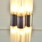 Art Sculptural Floor Lamp in Reeded Glass Rods on Chrome Stand from Venini, 1960s 12