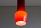 Lampe à Suspension en Verre Orange par Massimo Vignelli pour Venini, 1955 4