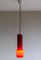 Lampe à Suspension en Verre Orange par Massimo Vignelli pour Venini, 1955 5