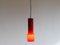 Lampe à Suspension en Verre Orange par Massimo Vignelli pour Venini, 1955 2