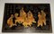 French Wall Decoration in Lacquer and Gilding with Chinese Decorations, 1970s 1