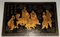 French Wall Decoration in Lacquer and Gilding with Chinese Decorations, 1970s 12