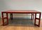 Large Red Lacquered Coffee Table with Golden Chinese Decorations, 1970s 3