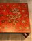 Large Red Lacquered Coffee Table with Golden Chinese Decorations, 1970s 7