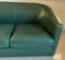 Art Deco Style Green Leather Sofa, 1980s 7