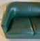Art Deco Style Green Leather Sofa, 1980s, Image 4