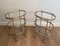 Neoclassical Style Oval Brass Side Tables in the style of Maison Jansen, 1940s, Set of 2, Image 1