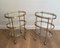 Tables d'Appoint Ovales de Style Néoclassique en Laiton dans le style de Maison Jansen, 1940s, Set de 2 12