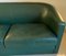 Art Deco Style 3-Seater Sofa in Green Leather, 1980s 7