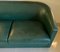 Art Deco Style 3-Seater Sofa in Green Leather, 1980s 6