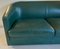 Art Deco Style 3-Seater Sofa in Green Leather, 1980s, Image 5