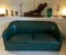 Art Deco Style 3-Seater Sofa in Green Leather, 1980s 2