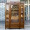 Jugendstil Bücherregal mit 3 Türen aus massivem Nussholz 19