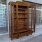 Jugendstil Bücherregal mit 3 Türen aus massivem Nussholz 9