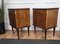 Italienische Mid-Century Nachttische mit Holz Glasplatte, 1960er, 2er Set 7