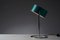 Petrol Green Table Lamp with Chromed Steel Base from Cosack Leuchten, 1970s 7