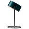 Petrol Green Table Lamp with Chromed Steel Base from Cosack Leuchten, 1970s 1