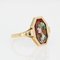 20th Century French Limoges Enamel 18 Karat Yellow Gold Ring, 1890s 5