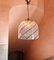 Vintage Swirled Murano Glass Pendant Lamp attributed to Venini, 1970s 7