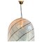 Vintage Swirled Murano Glass Pendant Lamp attributed to Venini, 1970s, Image 1
