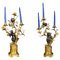 French Bronze and Gilt Bronze Candelabras, 1870s, Set of 2 1