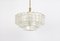 Murano Ice Glass Tube Chandelier attributed to Doria Leuchten, Germany, 1960s 2