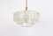 Murano Ice Glass Tube Chandelier attributed to Doria Leuchten, Germany, 1960s, Image 2