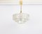 Murano Ice Glass Tube Chandelier attributed to Doria Leuchten, Germany, 1960s, Image 3