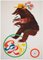 Poster Cyrk Circus Riding Bear di Srokowski, Polonia, anni '70, Immagine 1