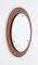 Mid-Century Italian Round Mirror in Teak and Brass attributed to Stilcasa Creazioni, 1960s 4