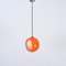 Lámpara colgante Eclipse de cristal de Murano naranja atribuida a Nason para Mazzega, Italia, años 60, Imagen 14