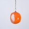 Orange Murano Glass Eclipse Pendant attributed to Nason for Mazzega, Italy, 1960s 3